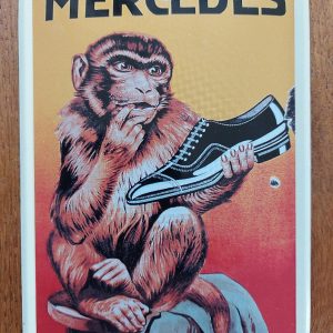 Mercedes schoen – Metalen reclamebord