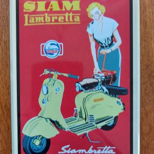 SIAM Lambretta – Siambretta scooter – Metalen reclamebord