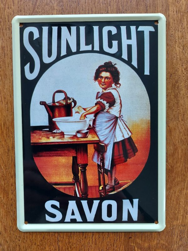 SUNLIGHT Savon - Zeep - Metalen reclamebord