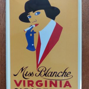 Miss Blanche Virginia Cigarettes – Metalen wandbord
