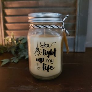 You light up my life – Pot met geurkaars