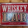 Whiskey Bar - Metalen wandbord