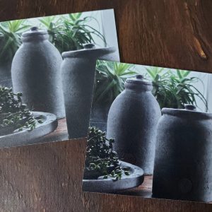 Kunststof onderzetter – Stilleven met twee potten