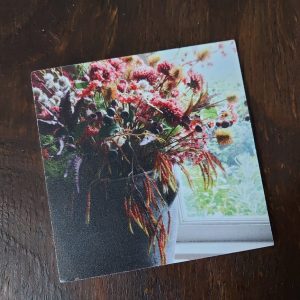 Kunststof onderzetter – Bloempot met bloemen