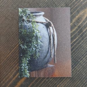 Koelkastmagneet kruik met plant – Country Deco