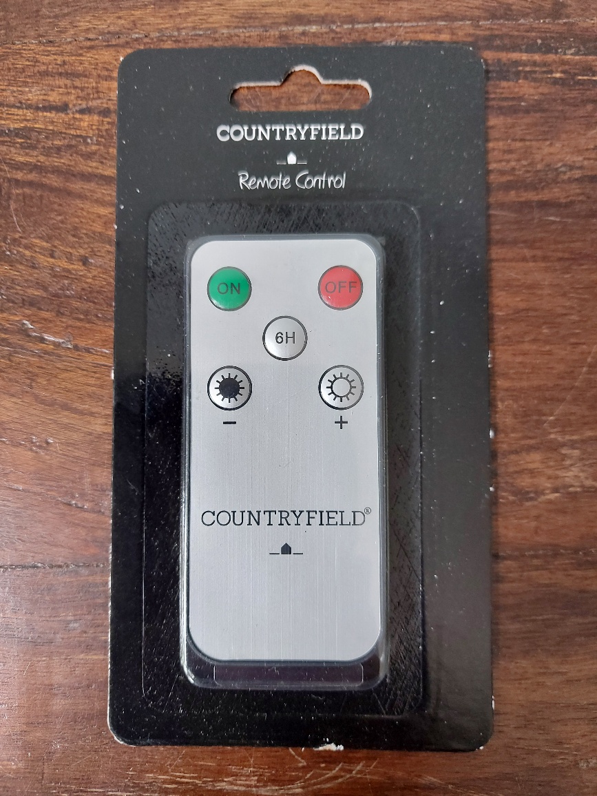 Countryfield - afstandsbediening kaars op batterij
