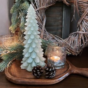Brynxz – Kerstboom kaars – Special Sage groen M – D.11 H.21cm