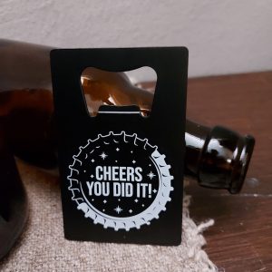 Metalen bieropener – Cheers you did it!