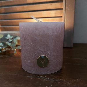 Brynxz rustieke kaars – Lavendel – D.10 H.10cm