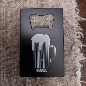 Metalen bieropener – Barcode