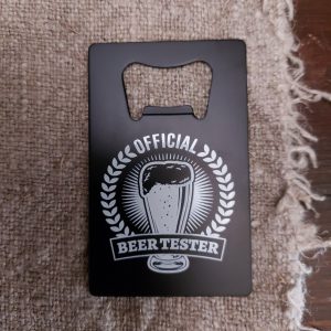 Metalen bieropener – Beertester