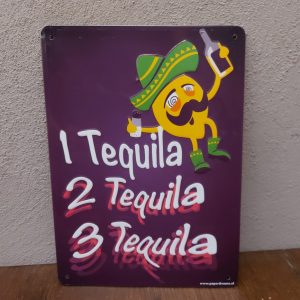Metalen wandbord – Drink tequila