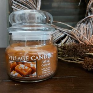 Village Candle – Golden Caramel Geurkaars S – D. 9.5 H.8cm