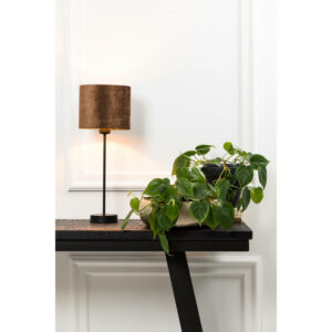 Light & Living – Lampvoet Houston – Metaal – Mat zwart – D.10 H.38cm