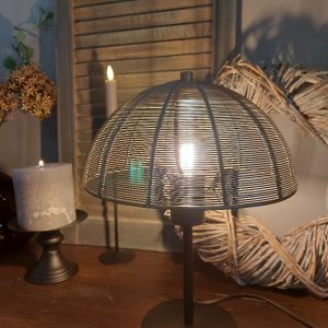 Light & Living – Tafellamp Klobu – Antiek brons – D.25 H.33cm