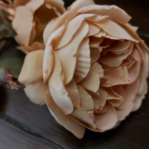 Countryfield – Kunstbloem roze Roos – D.17 H.58cm