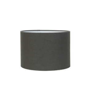 Light & Living – Cilinder linnen lampenkap – Livingo – Donker grijs – D.25 H.18cm