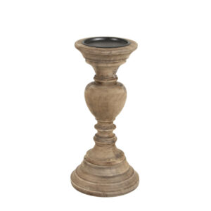 Light & Living – Kandelaar Ravenna – Hout – Bruin – D.13 H.27cm