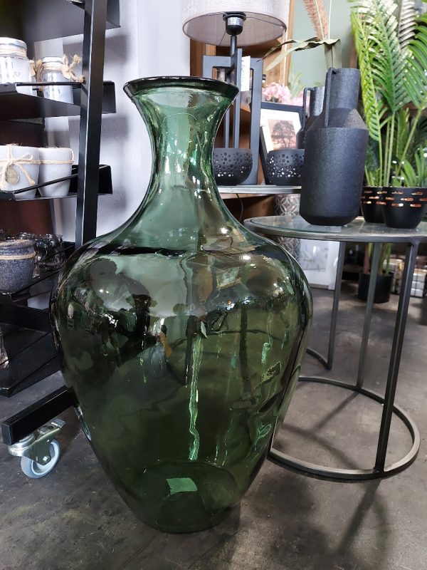 Light and Living - Gistfles vaas van groen glas