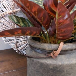 Brynxz – Bloempot Edge Deluxe M – Betonlook – Majestic Brown – D.17 H.13cm