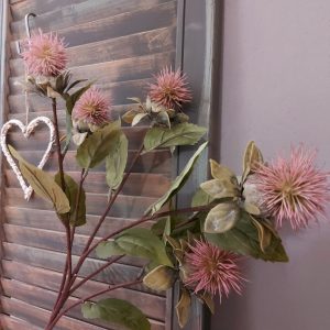 Brynxz – Distel kunstbloem – Oudroze – 94cm