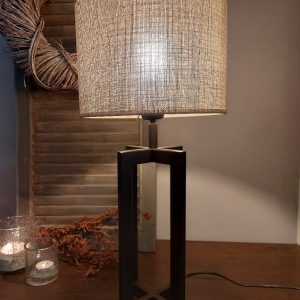 Light & Living – Cilinder linnen lampenkap – Caden – Beige – D.25 H.18cm
