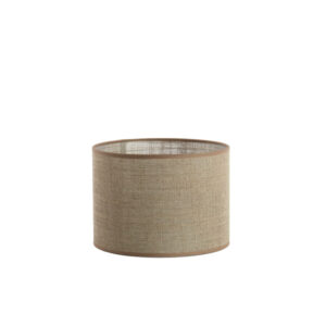 Light & Living – Cilinder linnen lampenkap – Caden – Beige – D.25 H.18cm
