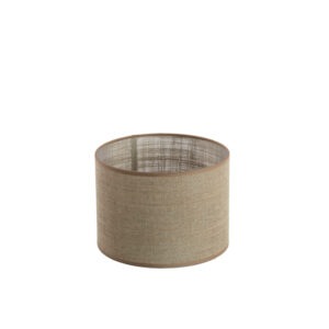 Light & Living – Cilinder linnen lampenkap – Caden – Beige – D.25 H.18cm
