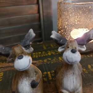 Countryfield rendieren met bungelbeentjes – Set van twee