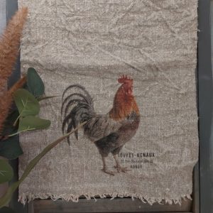 Shabby doek – Haan – Gekleurd