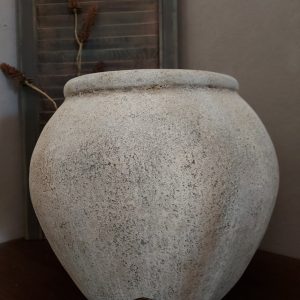 Brynxz – Bloempot Round L – Limestone – D.40 H.35cm