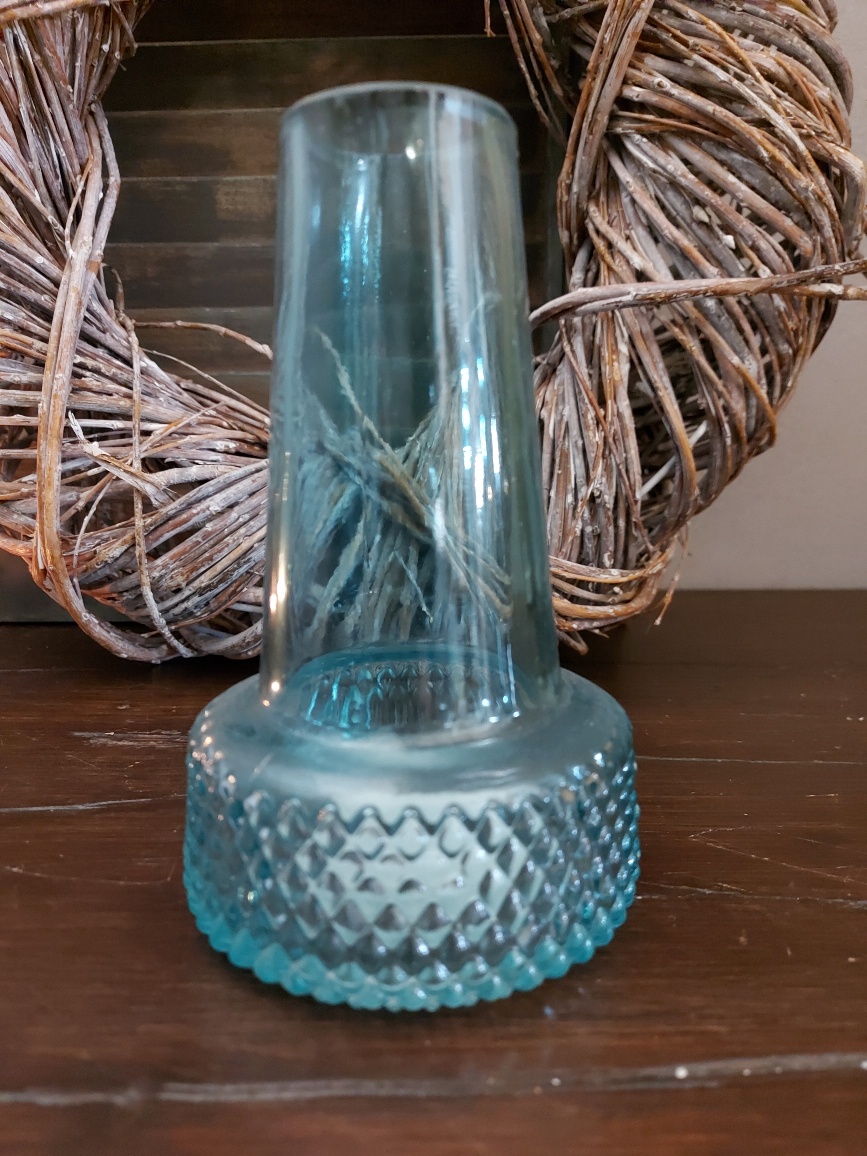 Mansion - Glazen vaas voor bloemen - Blauw Dia