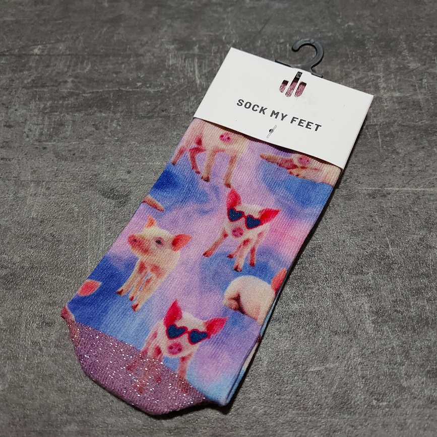 Sokken met leuke print van varkentjes voor dames, Sock my Feet