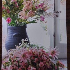 Poster 30x40cm – Vaas met bloemen – Country Deco