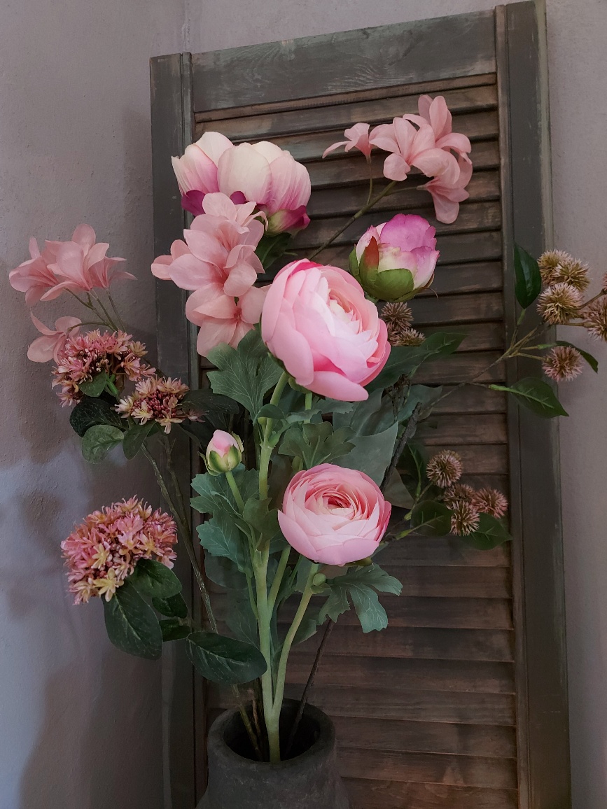 Voordelig boeket zijden bloemen - Moederdag boeket