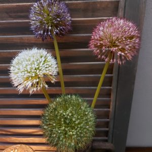 Brynxz – Allium kunstbloem – Set van 4 – L.75cm
