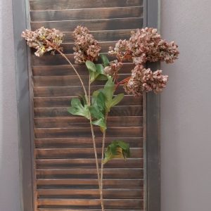Brynxz – Hortensia zijden bloem – Bruin – L. 75cm