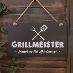 Leisteen bord – GRILLMEISTER – Ruler of the barbeque