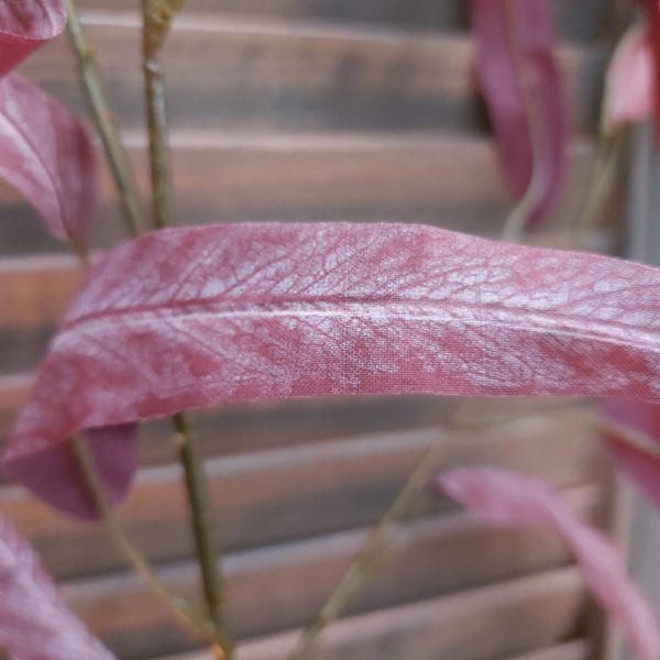 Zijdenbloem twijg eucalyptus met lang smal bals in een paarse kleur, van het merk Countryfield.