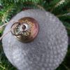Swiet Home - Kerstbal van glas - Lara grijs Ø13cm - Afbeelding 3