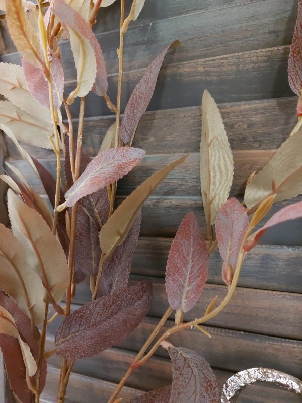 Brynxz - Wilg twijg - Salix kunstplant - Groen-paars - 102cm - Afbeelding 6