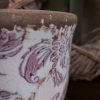 Bloempot met bloemenpatroon - Keramiek - D.17 H.16cm - Mansion Atmosphere - Afbeelding 3