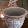 Bloempot met bloemenpatroon - Keramiek - D.17 H.16cm - Mansion Atmosphere - Afbeelding 8