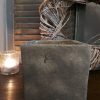 Bloempot van steen - Bruin - D.13 H.13cm - Mansion Atmosphere - Afbeelding 4