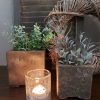 Bloempot van steen - Bruin - D.13 H.13cm - Mansion Atmosphere - Afbeelding 5