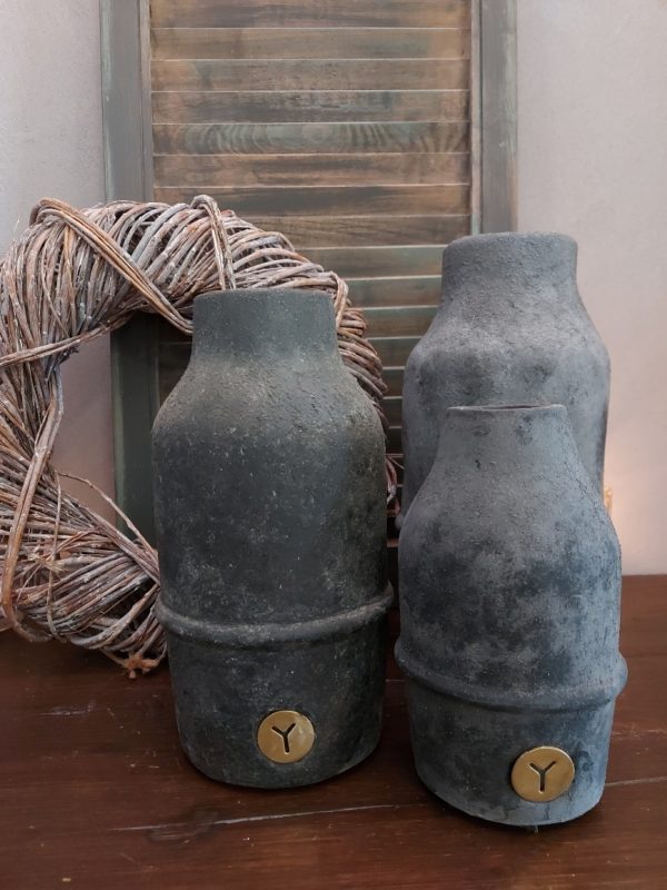 Brynxz - Fles S - Stone Black - D.9 H.20cm - Afbeelding 4