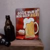 Metalen wandbord - Goede wijn is nog geen BIER!, pap - Afbeelding 2