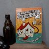 Metalen wandbord - De wereld is een gekkenhuis... - Afbeelding 2