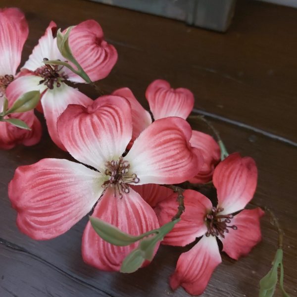 Countryfield - Cornus kunstbloem - Roze - L.5 B.20 H.75cm - Afbeelding 5