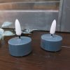 Countryfield - Set Led theelichten met timer - Grijs - D.3.8 H.4cm - Afbeelding 2